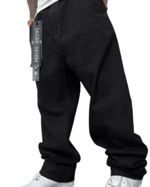 Jean Baggy "Jager Denim - Solid Black"