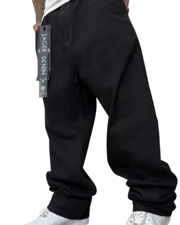 Jean Baggy "Jager Denim - Solid Black"