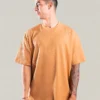 Camiseta Oversize Mustard Wave Texture