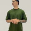 Camiseta Oversize Minimal Olive