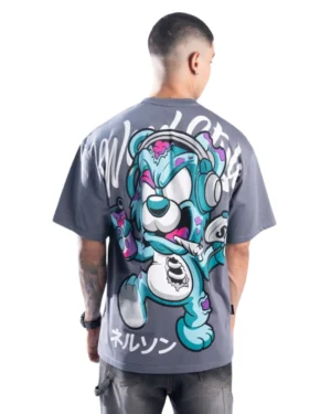 Camiseta Oversize Mad Teddy Grey