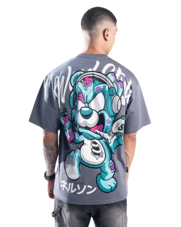 Camiseta Oversize Mad Teddy Grey