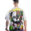 Camiseta Oversize Voodoo Bear Gris