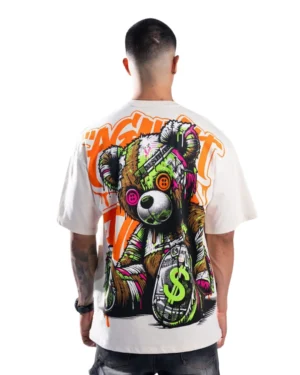 Camiseta Oversize Voodoo Bear Beige