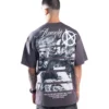 Camiseta Oversize Anarchy Dark Grey