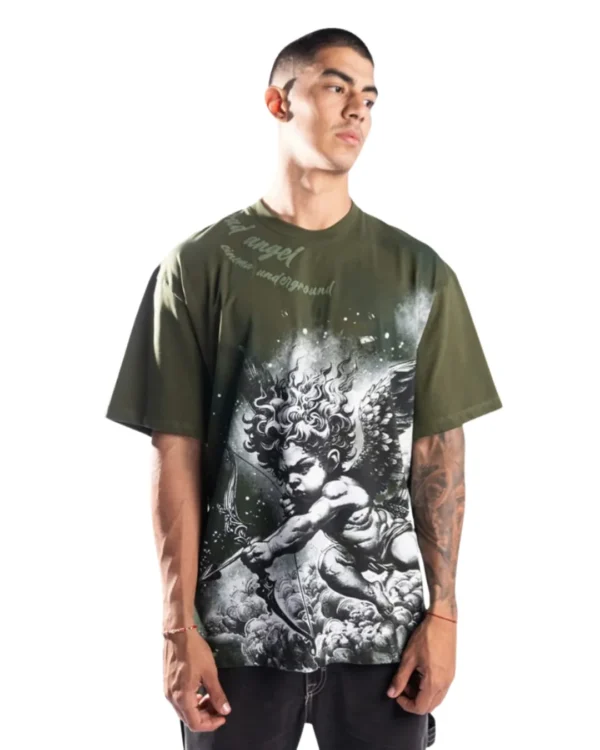 Camiseta Oversize Archer Olive