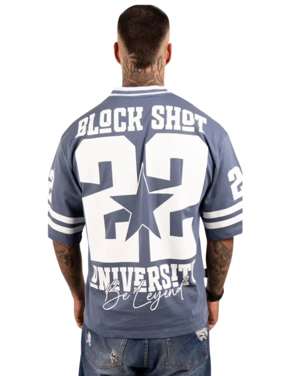 Camiseta Oversize Block Shot University Azul