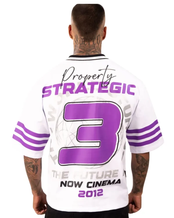 Camiseta Oversize Cinema Underground Blanca