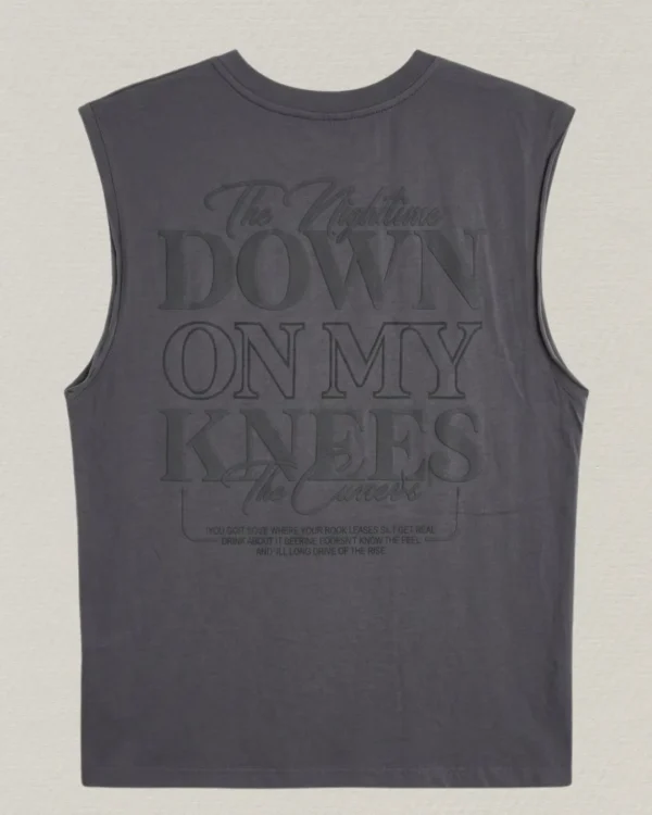 Camisilla gris oscuro estampada