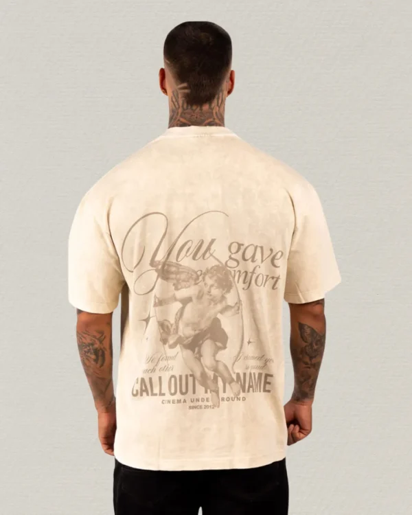 Camiseta Oversize Call Out My Name Acid Wash