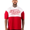 Camiseta Oversize Deserve Red Bicolor
