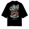 Camiseta Oversize Skull Cherry Black
