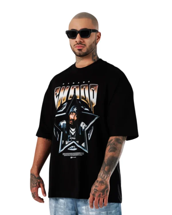 Camiseta Oversize Snoop Dogg Black