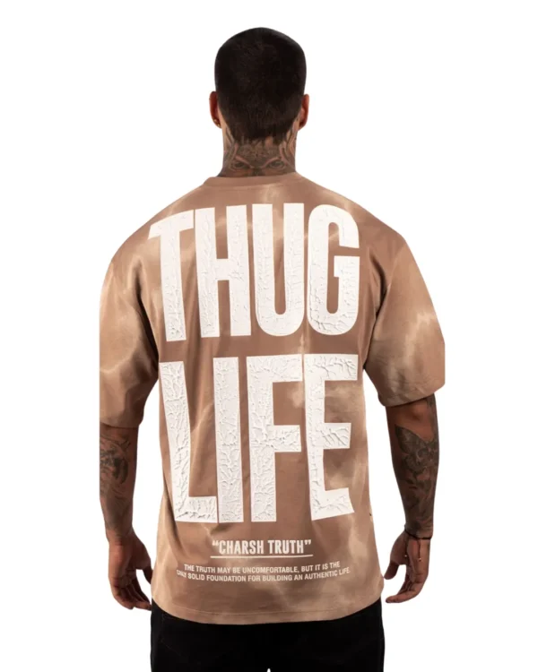 Camiseta Oversize Breaking The Rules Acid Wash