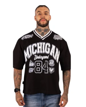 Camiseta Oversize Michigan Underground Black