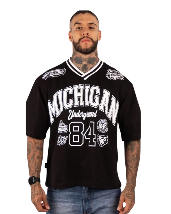 Camiseta Oversize Michigan Underground Black
