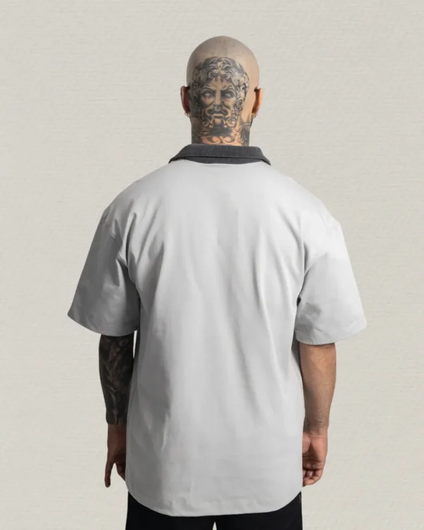 Camiseta Polo Oversize Pleasure Grey