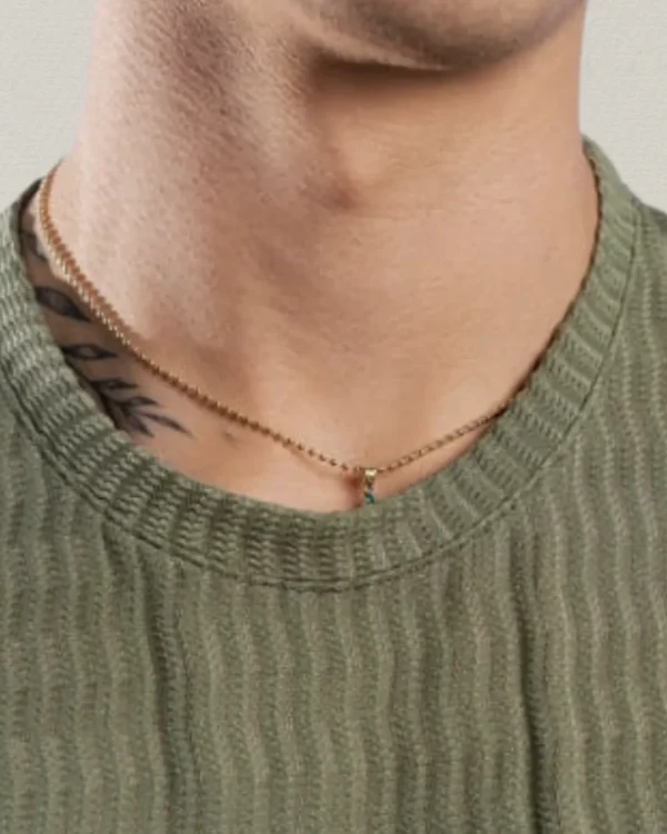 Camiseta Oversize Texturizada "Olive Weave"