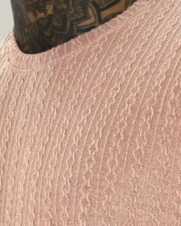 Camiseta Oversize Texturizada - Salmon Glow