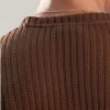 Camiseta Oversize Texturizada "Chocolate Knit"