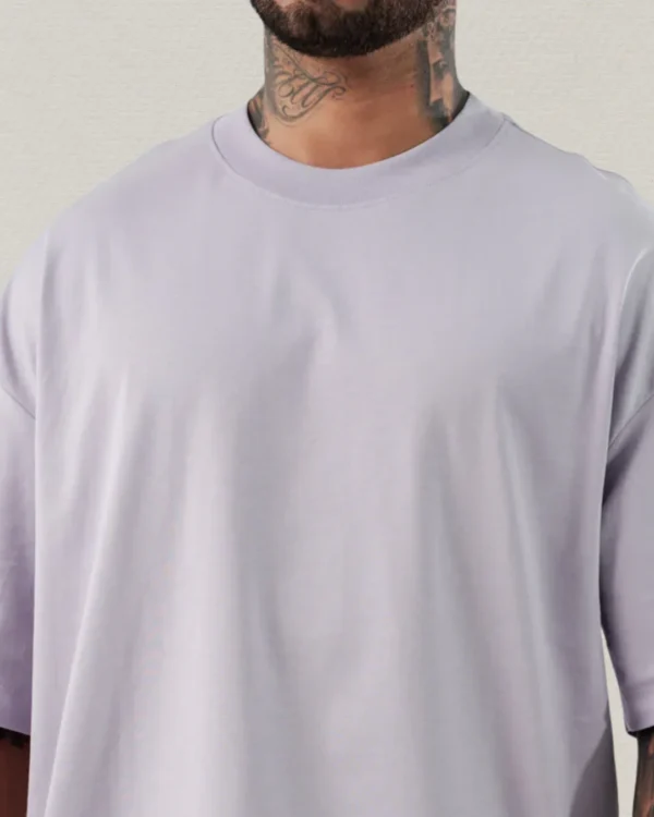 Camiseta Oversize Básica "Lavender Mist"