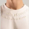 Camisilla Beige Curved Typo