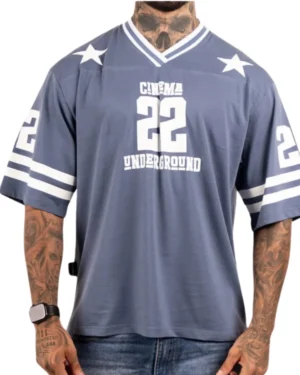 Camiseta Oversize Block Shot University Azul