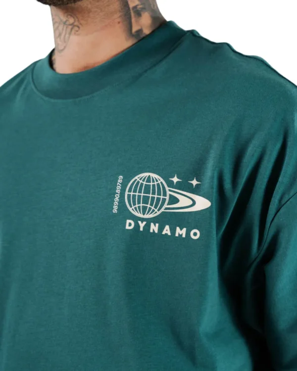 Camiseta Oversize Rave Frequency Olive