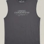 Camisilla gris oscuro estampada