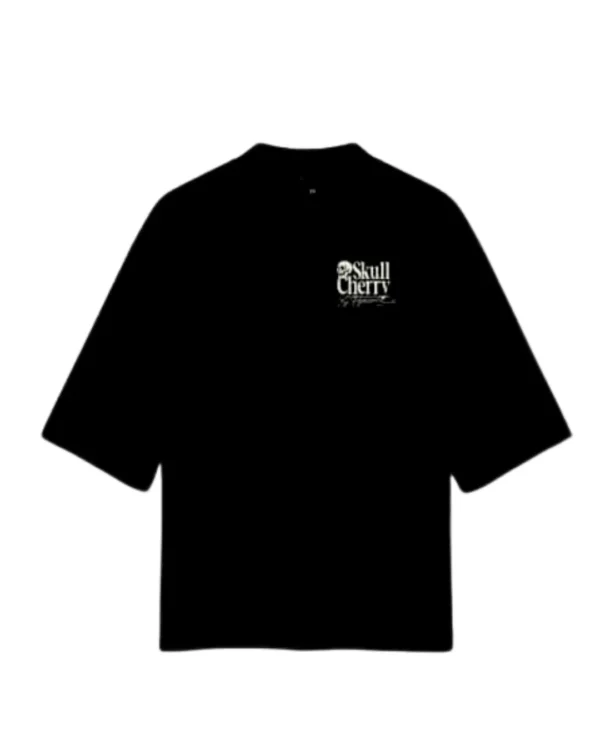 Camiseta Oversize Skull Cherry Black