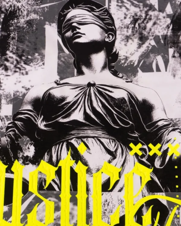 Camiseta Oversize Justice Abstract Full Print