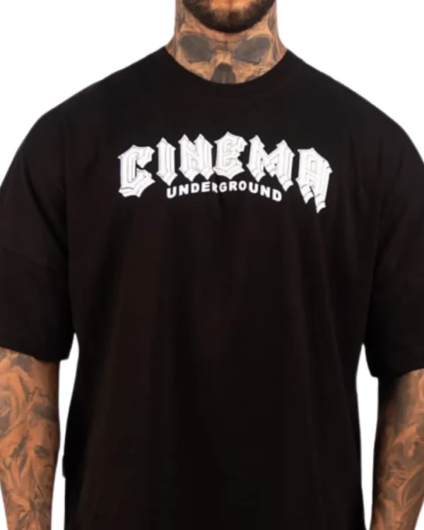 Camiseta Oversize Psycho Mushroom Black