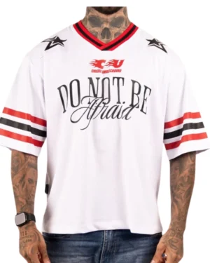 Camiseta Oversize Jersey Do Not Be Afraid White