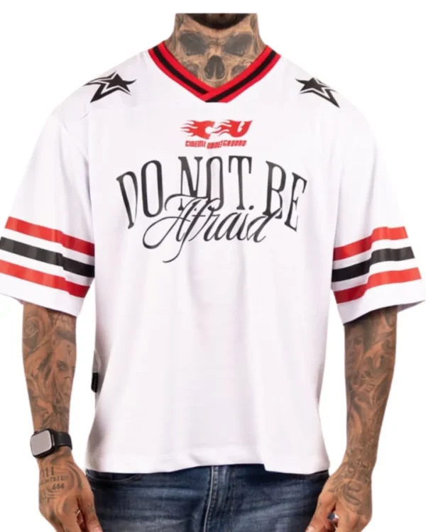 Camiseta Oversize Jersey Do Not Be Afraid White