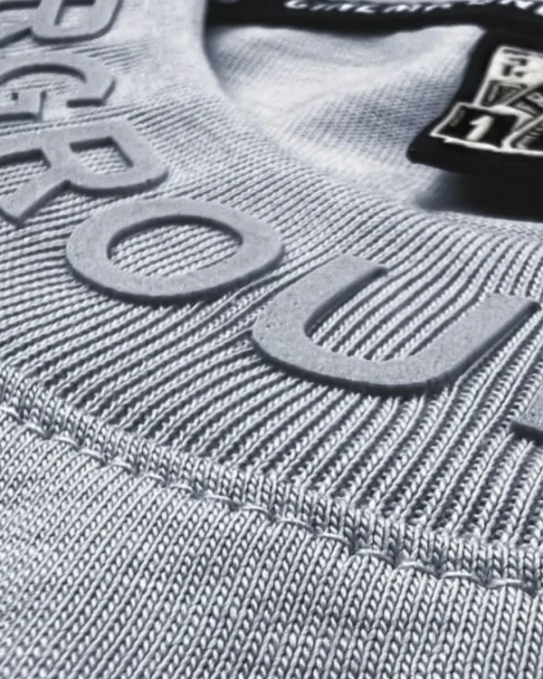 Camiseta Oversize "Turtleneck Relief" - Charcoal Slate