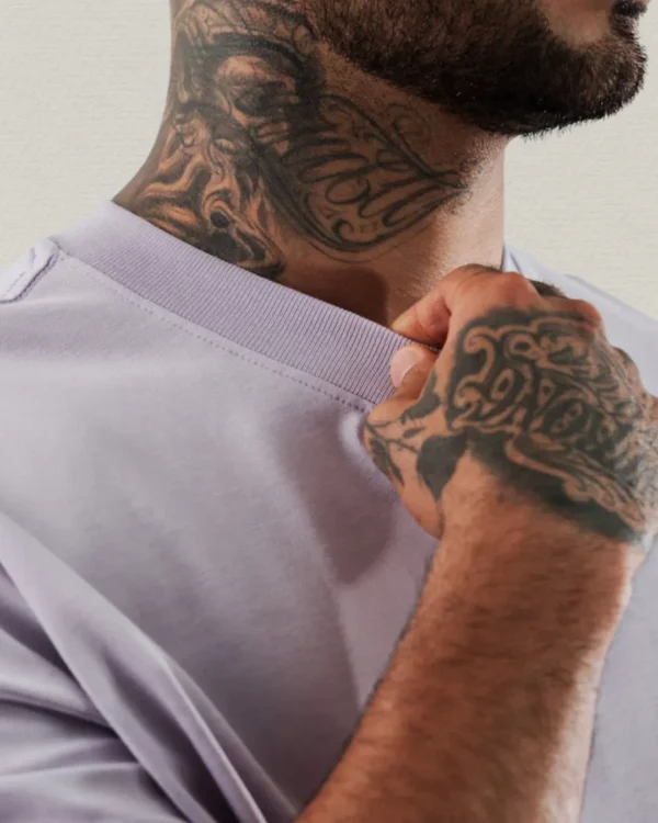 Camiseta Oversize Básica "Lavender Mist"