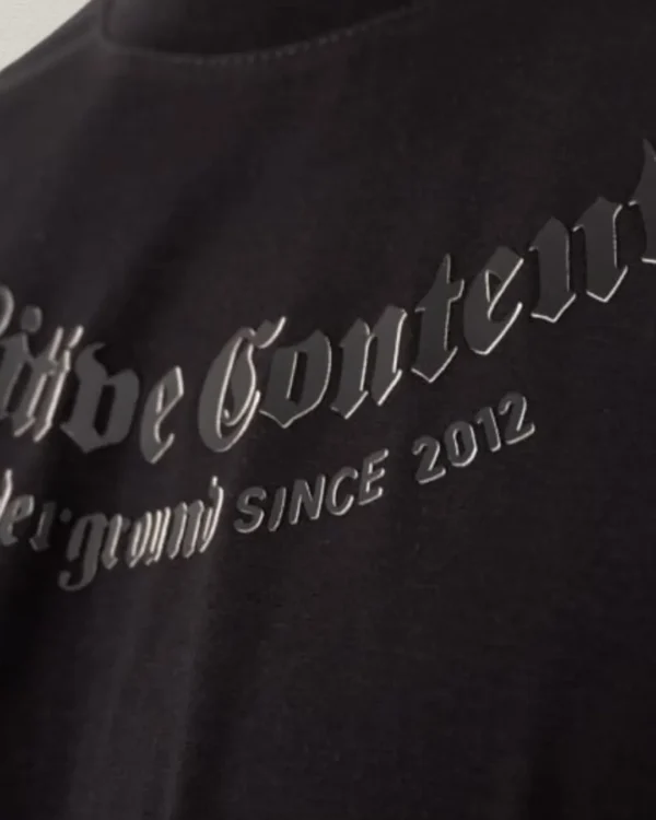 Camiseta Oversize "Sensitive Content" Black
