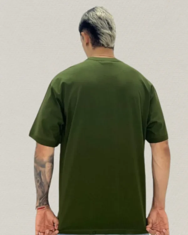 Camiseta Oversize Minimal Olive