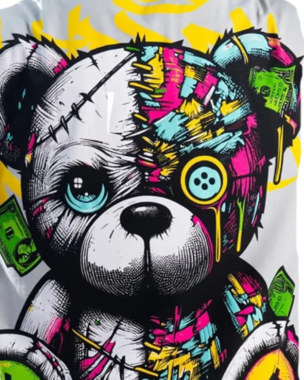 Camiseta Oversize Voodoo Bear Gris