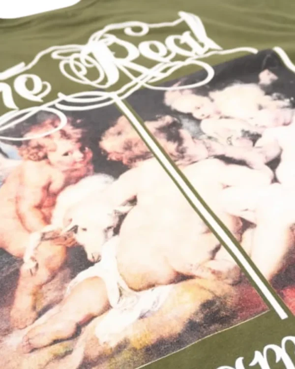 Camiseta Oversize The Real Dream Olive