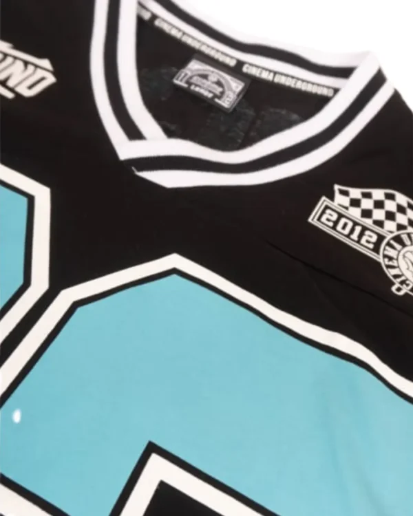 Camiseta Oversize Vegas Nevada Black/Cyan