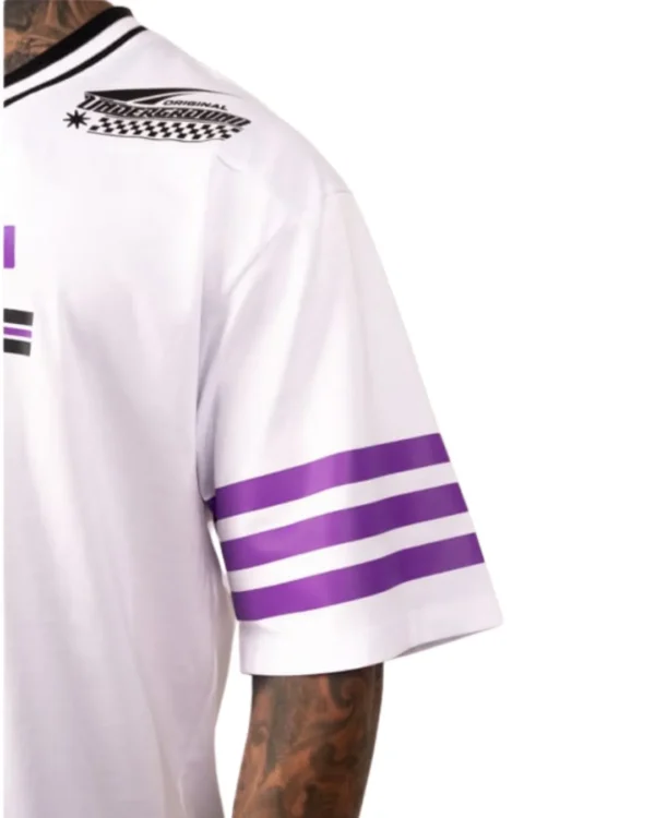 Camiseta Oversize Cinema Underground Blanca