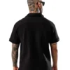 Polo Relaxed Fit Texturizado Black