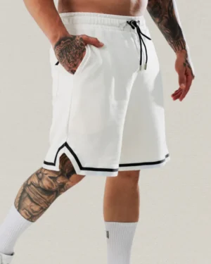 Pantaloneta Basket White & Black