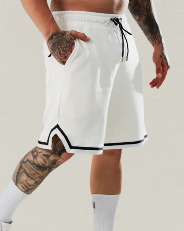 Pantaloneta Basket White & Black