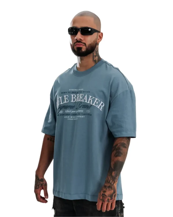 Camiseta Oversize Rule Breaker Blue