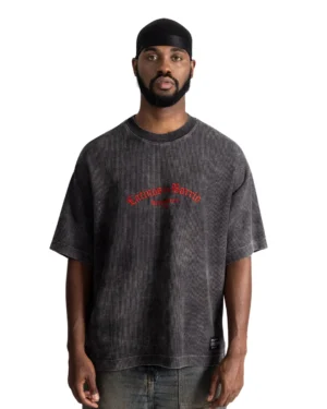 Camiseta Oversize Latinos del Barrio Acid Wash