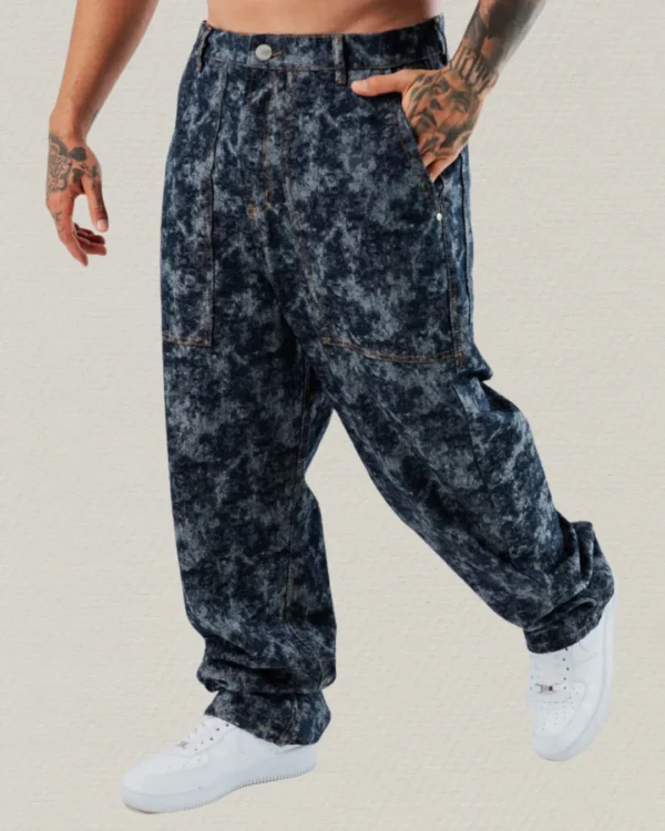Jean Baggy "Camo Blue"
