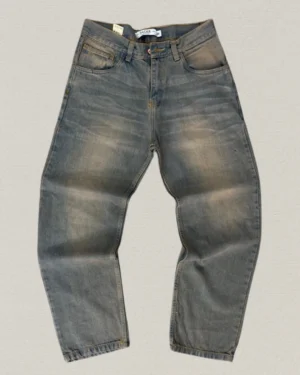 Jean Oversize "Jager Denim - Olive Distressed"