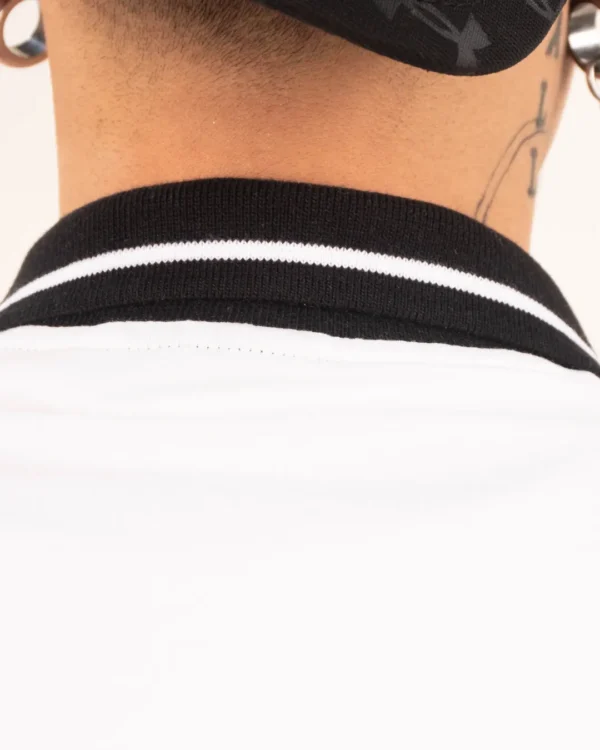 Camiseta Polo Oversize Yourself White